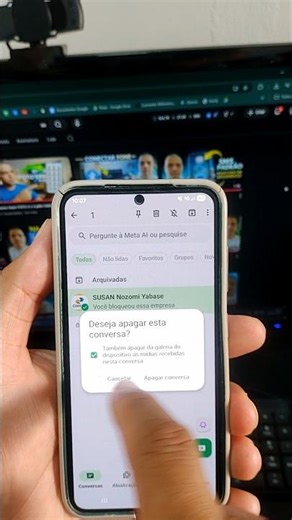 How to delete a conversation on WhatsApp #whatsapp #smartphone #tips