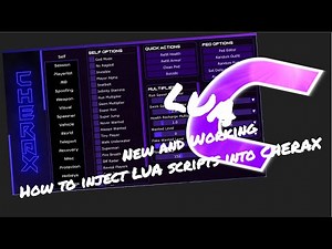 How to inject LUA scripts into Cherax mod menu (GTA Mod menu)