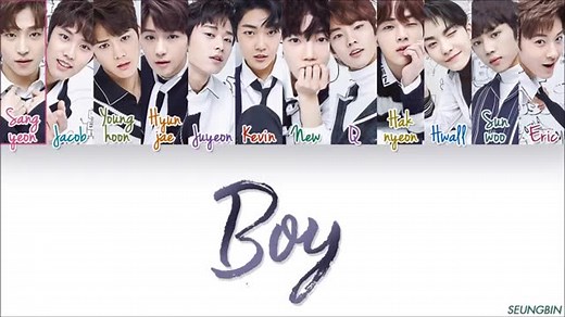 【搬运】The Boyz出道主打"BOY"成员歌词分配 罗马音/英/韩语字幕
