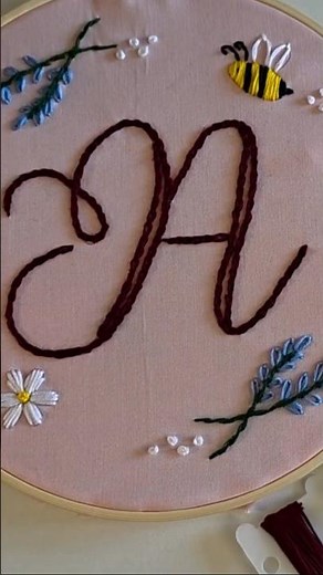 Alphabet Embroidery for Beginners — Full Tutorial + Free PDF Download #embroidery #sewing #stitch