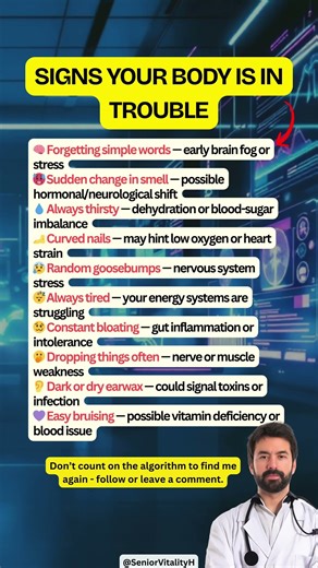 10 Signs Your Body Needs Help Now