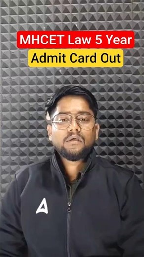 MHCET Law - 5 Year LLB Admit Card Released | Check Now #mhcet #shorts #viral #trending
