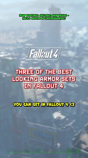 Top 3 Best Looking Armor Sets in Fallout 4