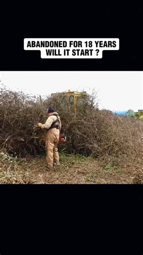 willitrun on Instagram: "This Old Loading Shovel was Parked up 18 Years ago. #restoration #repair #rebuild #recovery #old #tractor #abandoned"