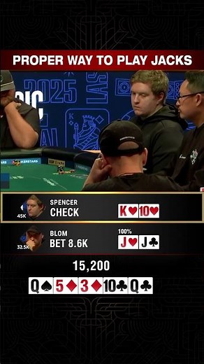 How to PROPERLY Play Pocket Jacks #wsop