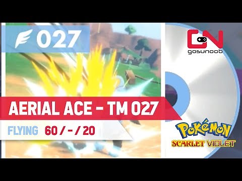 Where to Find Aerial Ace in Pokemon Scarlet and Violet - TM 027 Location