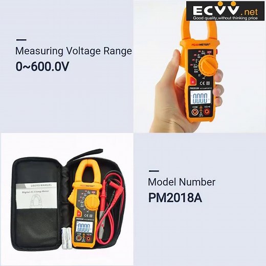 How to Use PM2018A Digital Clamp Multi-meter for AC/DC, Resistance, Continuity Measurement?
