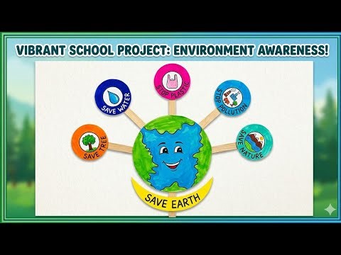 EARTH DAY MODEL : Save Earth #earth #earthday #saveearth #model #scienceprojec #environmentdaymodel