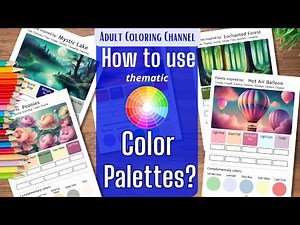 How to Use Color Palettes to Transform Your Coloring #colorpalette #adultcoloring #colorschemes