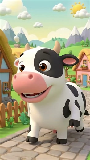 Singing Cows at the Market | Fun Kids Animal Poem #animals #kids