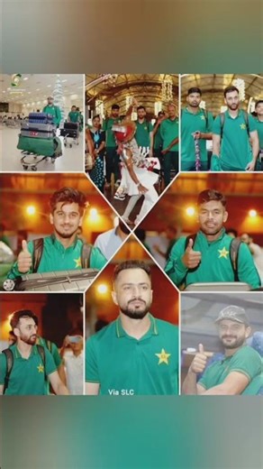 Pak team received Warm welcome in Srilanka| Pak team reached Srilanka #short #shorts