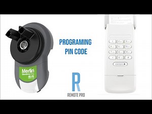 How to program initial PIN (Using The Learn Button) Merlin+ 2.0 E840M Genuine Keypad