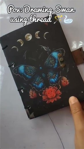 using thread making swan 🦢✨💗