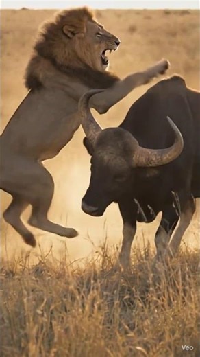 “Lion Charges in Seconds 😱 | Shocking Moment” #LionAttack#WildlifeShorts#ViralShorts #wildlife