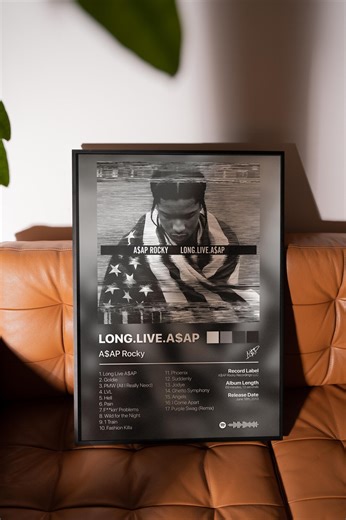 LONG.LIVE.ASAP Deluxe Asap Rocky – Personalized Physical Music Print | Custom Artist & Album Wall Art | Unique Music Gift for Fans - Etsy