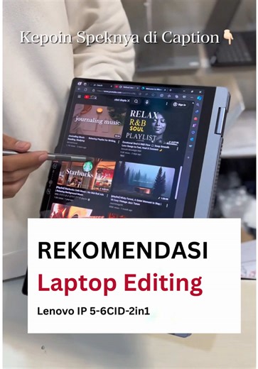💻IDEAPAD-5-6CID-2IN1-CORE7💻 ✨Processor : intel I7 13620H ✨Ram : 16GB ✨SSD : 512GB ✨W11 OHS24 M365 ✨Layar : 14”WUXGA OLED TOUCH ✨FLIP/PEN/BL ✨Garansi : 2Y 2Y ADP/LUNA GREY\t #laptopediting #rekomendasilaptop #laptopmurah #fyp #viral