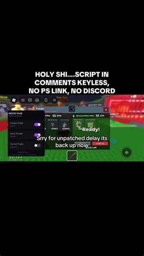UNPATCHED SCRIPT FOR SAB FREEZE TRADE AND DUPE #roblox #stealabrainrot #viral
