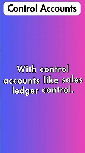 Control Accounts Sales Ledger Account and Purchase Ledger Account #accountingtips #basisofaccounting