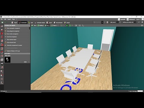 DIALux Evo Tutorial || How To Add Colors, Textures, and Furniture