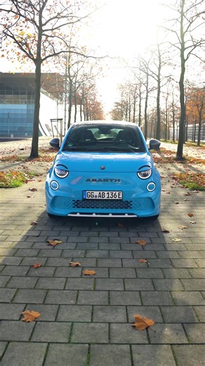 Old or new ABARTH? 🩵 this one is 100% electric #fiat #500e #abart