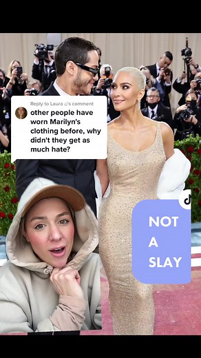 Replying to @Laura ◡̈ a little bit more context on THE dress 🧐📝 #marilynmonroe #kimkardashian #kardashians #kardashiandownfall #metgala #metgala2022 #metgala2023 #notaslay