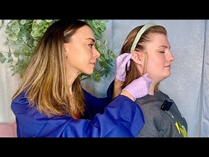 ASMR Jaw + Ear Alignment |Face Massage, Mandible Acupressure |Ear Cleaning |Tingly Medical Role Play