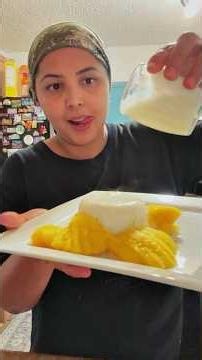 Easy Mango Sticky Rice at Home #stickyricerecipe #mangorecipe #recipe #cooking #desserts