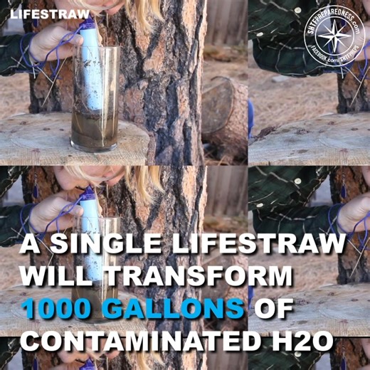 You'll never have to worry about being without clean water with a LifeStraw Get one here! ➡️ https://amzn.to/2CVqDC0 . We may earn a small commission from the above link at no cost to you | SHTF Prepping & Homesteading Central