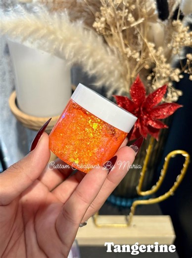 Tangerine Glitter Hair Gel 2oz - Etsy