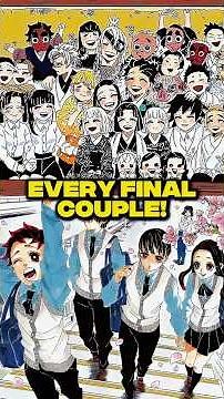 This is every final couple in Demon Slayer - Demon Slayer Manga Series #demonslayer #kimetsunoyaiba