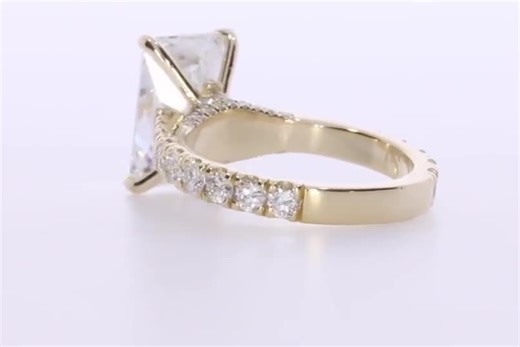 Custom Lab Diamond Engagement Ring: Handcrafted 3D CAD Design - Etsy