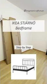 IKEA Stjärnö Bedframe Assembly #ikeafurniture #furnitureassembly #diyproject #bedroomideas