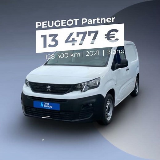 Découvrez notre PEUGEOT Partner Standard 1000kg BlueHDi 130ch S&S Premium