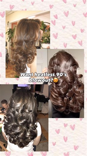 Product link in description!🎀 #ytshorts #heatlessblowout #90shair