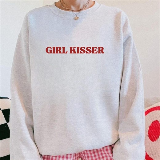 Girl Kisser Lesbian Shirt, Y2K Baby Tee, Gift for Friend, Gay Pride Sweatshirt, LGBTQ Pansexual T-shirt, Coming Out Gift GN77 - Etsy