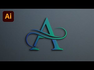 How to make a logo in adobe illustrator- A letter logo - Logo design illustrator