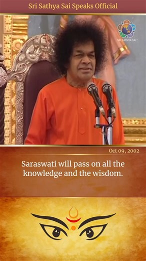 Sri Sathya Sai Official | What language does Saraswati teach? Who is Saraswati? | Instagram