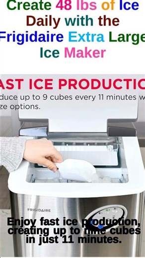 Transform Your Parties with the Frigidaire EFIC115 Extra Large Ice Maker.