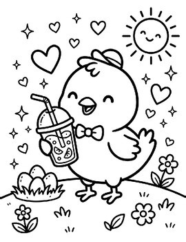 Easter Summer coloring Activities: Fun Coloring Pages for Spring Learning