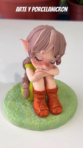 81K views · 2.7K reactions | Tutorial corto de una duendecilla.栗 #tutorial #hechoamano #manualidades #pastaflexible #porcelanafria | Arte y Porcelanicron | Facebook