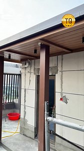 How to build eaves ceiling of self-built house #awnings #fabricawning #cassetteawning #electricawning #retractableawning #electric #outdoor #deco #tottme #chinawindoors | Chinatottmetal