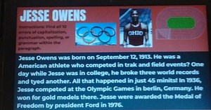 JESSE OWENS Instructions: Find all 10 errors of capitalization... | Filo