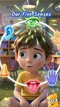 Our 5 Senses Explained For Kids! 🧠✨ #Shorts #Education