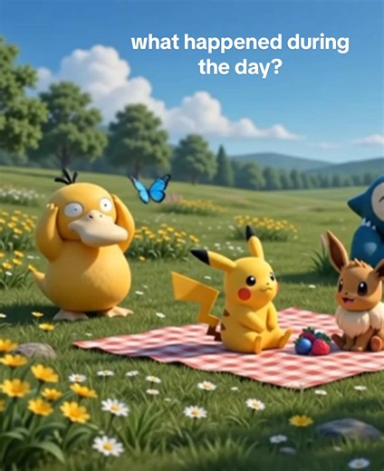 What Happened During the Day? Pokémon Picnic That Left Them Exhausted