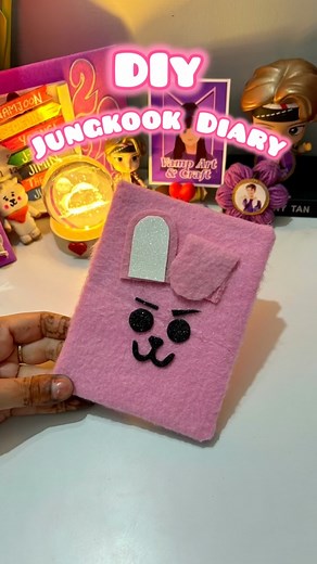Diy Bt21 Cooky Diary #diy #instagram #craftideas #instagramreels #btscraft #btsdiy #papercraft #trending #bts #instareels #jungkook #cooky #diary #bt21 | Vamp Art And Craft