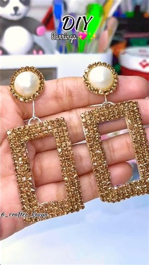 DIY Earrings 💖 #sorts #viralshorts #craftideas #diy #earrings #handmade