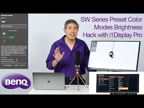 BenQ SW Display Preset Color Modes Brightness Hack with i1Display Pro! - Art Suwansang