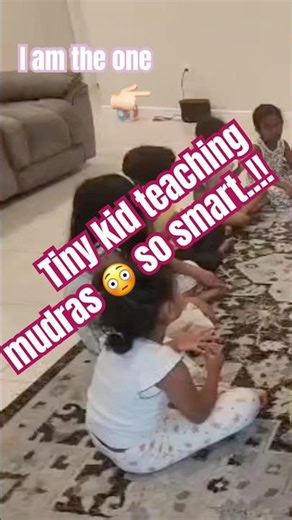 Tiny Teacher 👧 Teaching Powerful Mudras! #shorts#mudra#kids