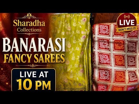 Sharadha collections is live new collections reasonable prices don't miss no 6302061798 👍
