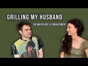 Chatting about marriage rituals with my husband
